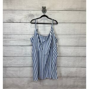 Old Navy Blue and White Striped Mini Dress